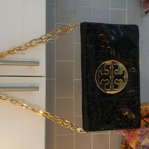 Tory Burch black clutch or shoulder bag